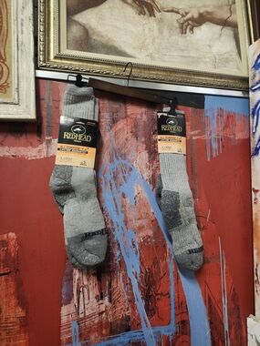 RedHead Men's Light Gray Crew Athletic Socks - 2 Pairs